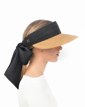 Tie Visor Natural/Black Eric Javits