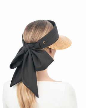 Tie Visor Natural/Black Eric Javits