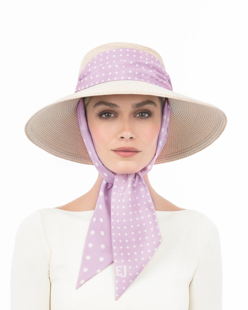 Twillybilly Cream/Orchid Dot Eric Javits