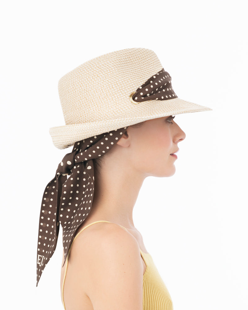 Twilly Classic Cream/Chocolate Dot Eric Javits