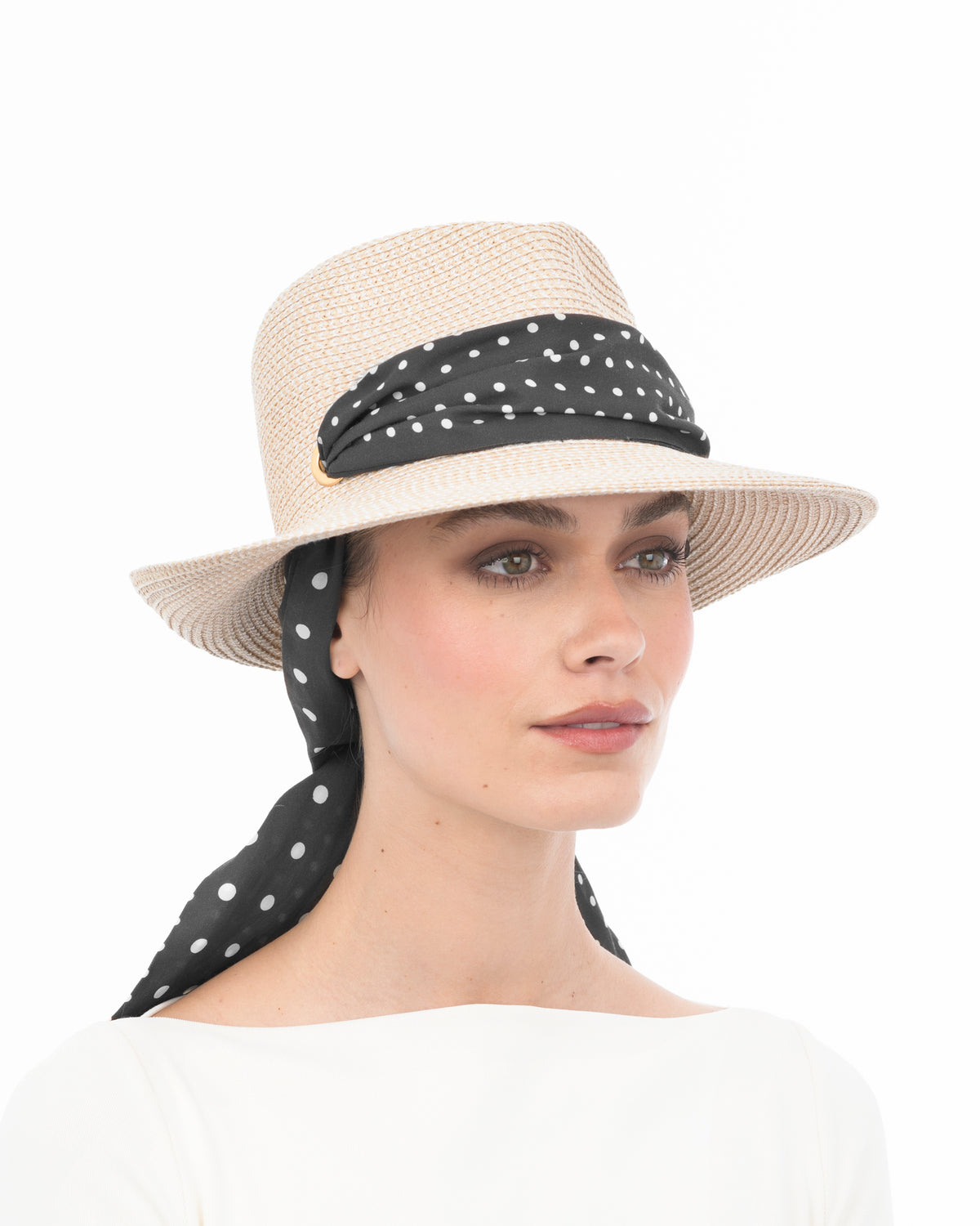 Twilly Classic Cream/Black Dot Eric Javits