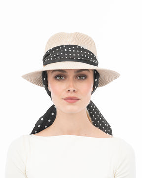 Twilly Classic Cream/Black Dot Eric Javits