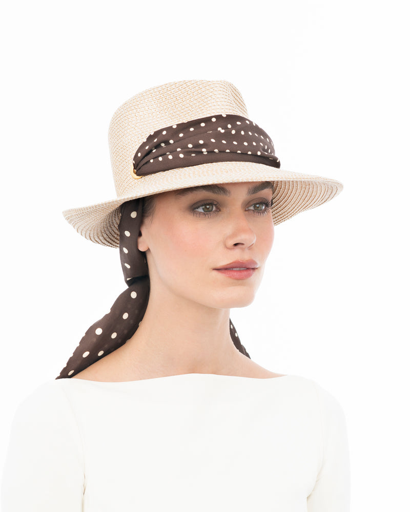 Twilly Classic Cream/Chocolate Dot Eric Javits