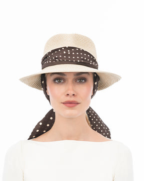 Twilly Classic Cream/Chocolate Dot Eric Javits