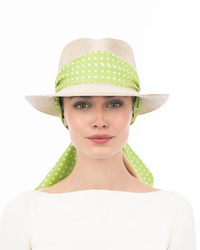 Twilly Classic Cream/Kiwi Dot Eric Javits