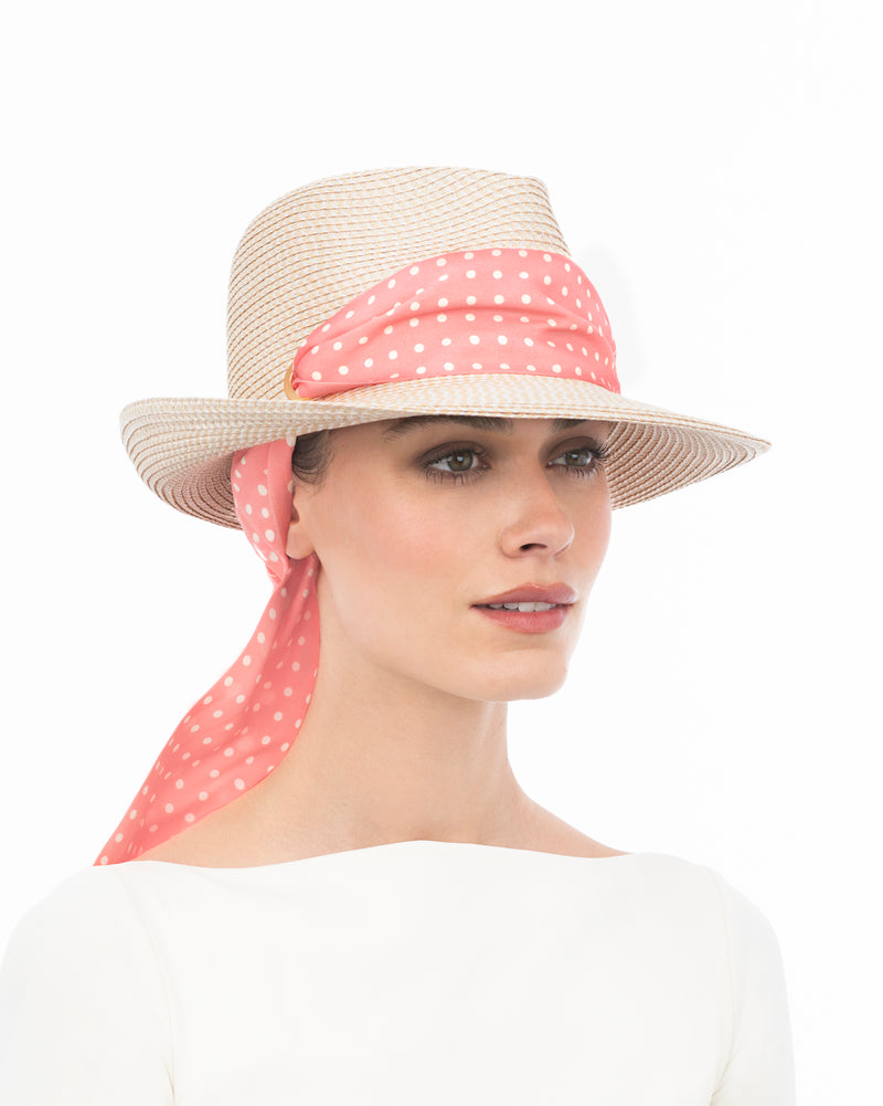 Twilly Classic Cream/Pink Dot Eric Javits