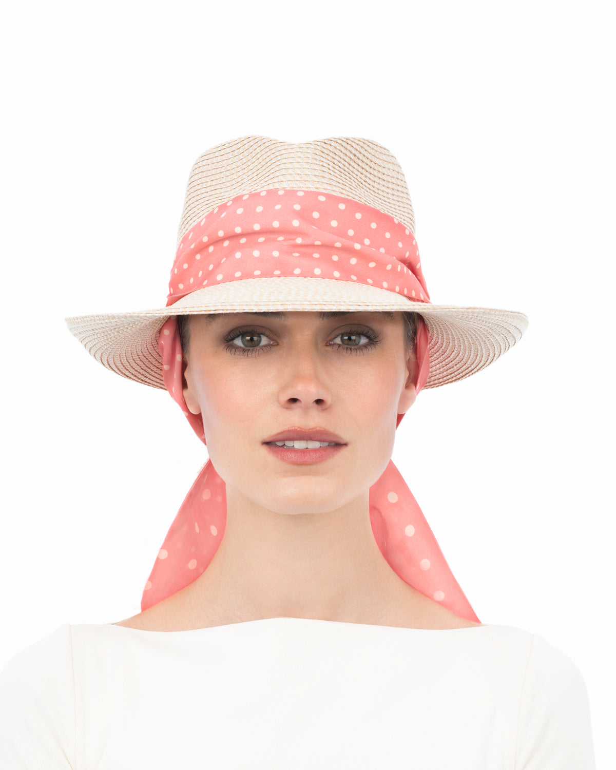 Twilly Classic Cream/Pink Dot Eric Javits