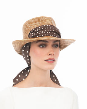 Twilly Classic Natural/Chocolate Dot Eric Javits