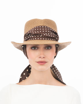 Twilly Classic Natural/Chocolate Dot Eric Javits