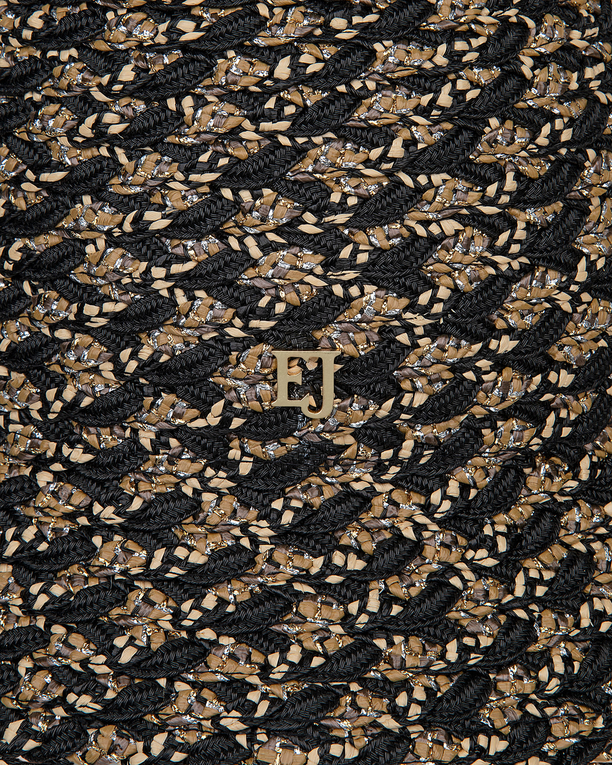 Woven Pith Black Mix Eric Javits