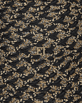 Woven Pith Black Mix Eric Javits