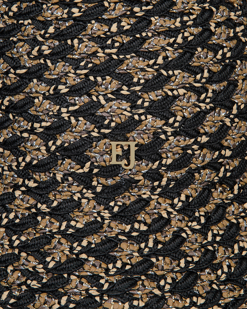 Woven Pith Black Mix Eric Javits