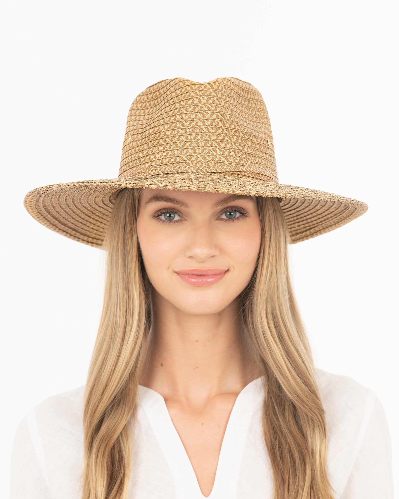 Sunshade Packable Fedora Hat I Wide Brim Straw | Eric Javits