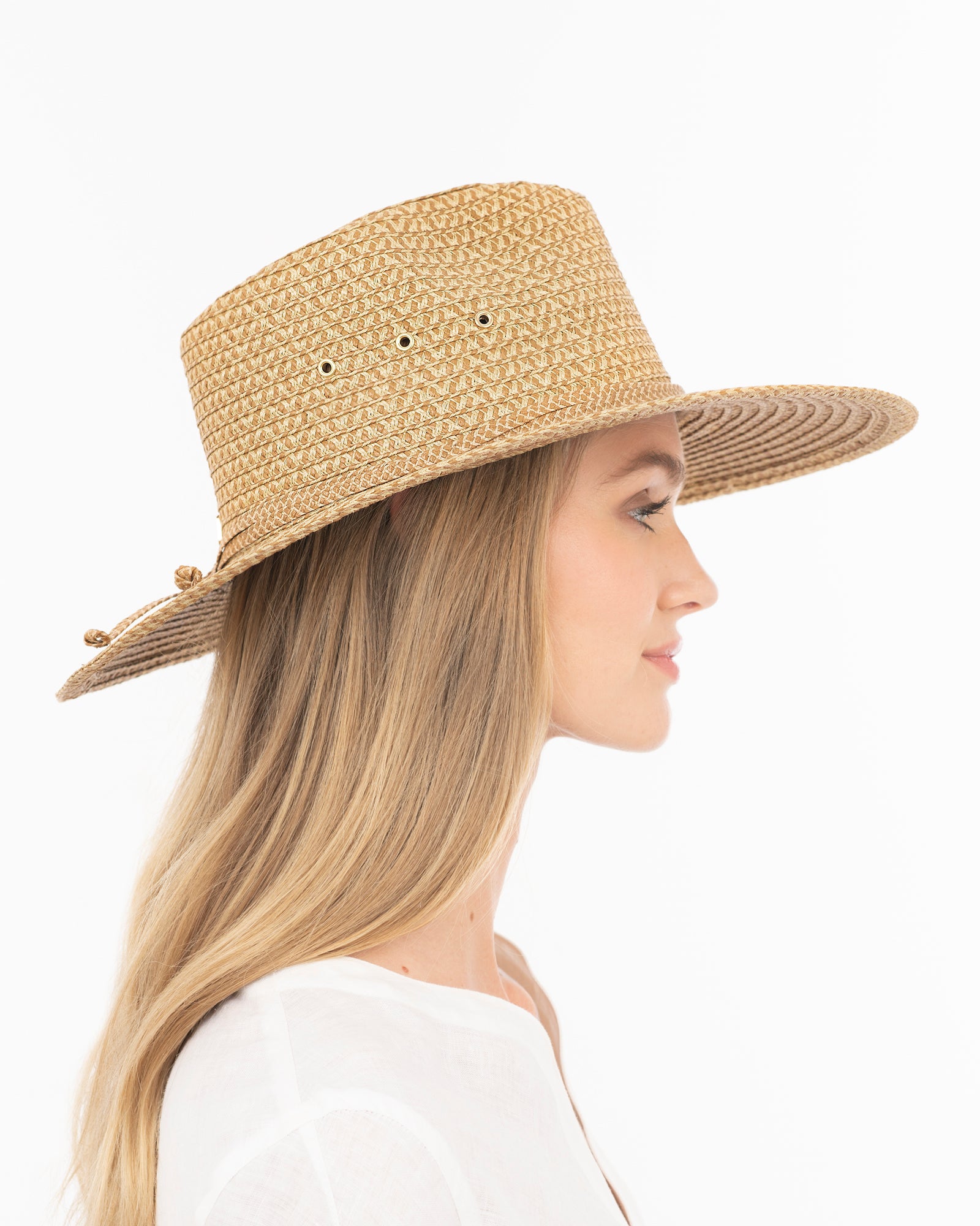 Sunshade Packable Fedora Hat I Wide Brim Straw | Eric Javits