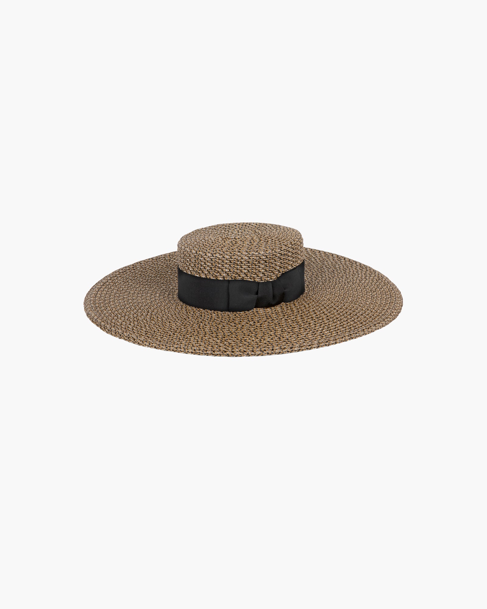 Bey Wide Brim Boater I Straw Hat with Ribbon | Eric Javits