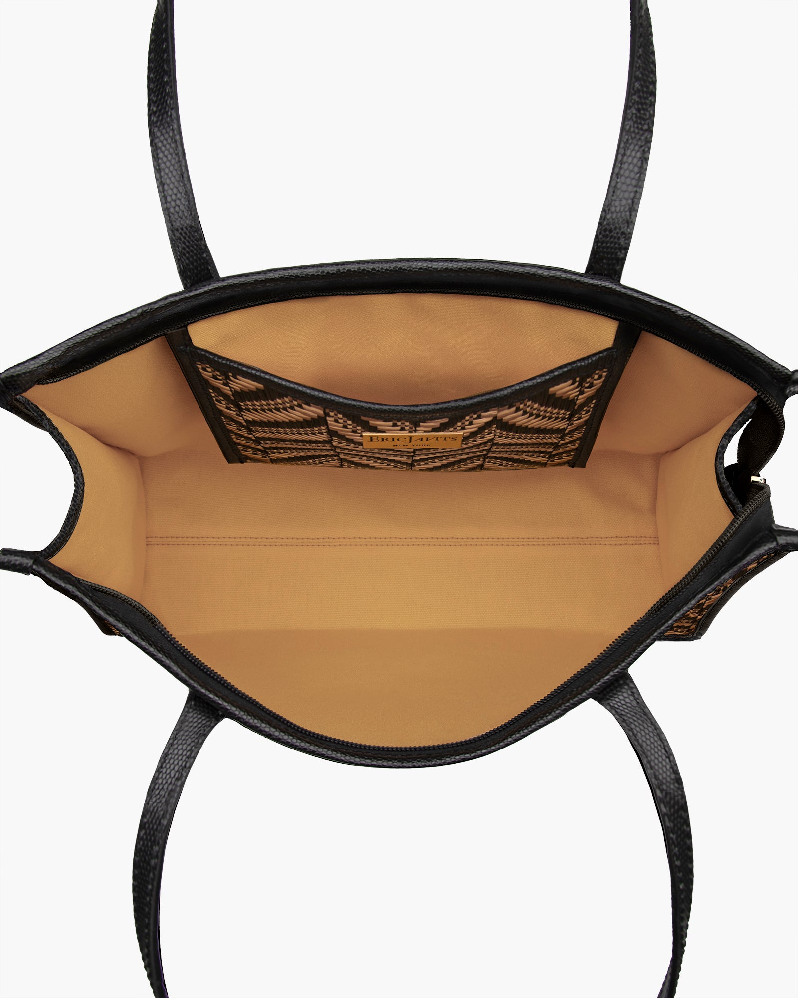 Palmoway Tote Bag I Raffia with Leather Trim | Eric Javits