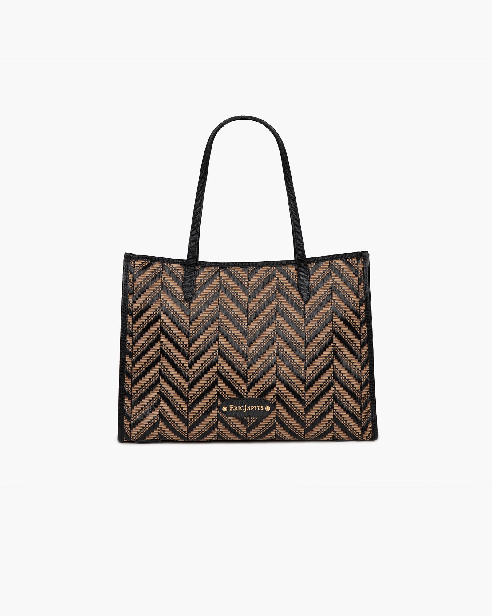Palmoway Tote Bag I Raffia with Leather Trim | Eric Javits