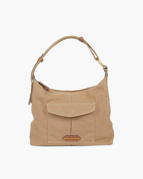 ★Vacant Archive★Sonia Cargo Leather Bag★Brown SS24_23386_CARGO_HOBO_KHAKI_LE