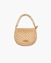 Chain Pouch Raffia Peanut Eric Javits
