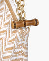 Chain Pouch Raffia White Mix Eric Javits