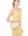 Chain Pouch Raffia White Mix Eric Javits