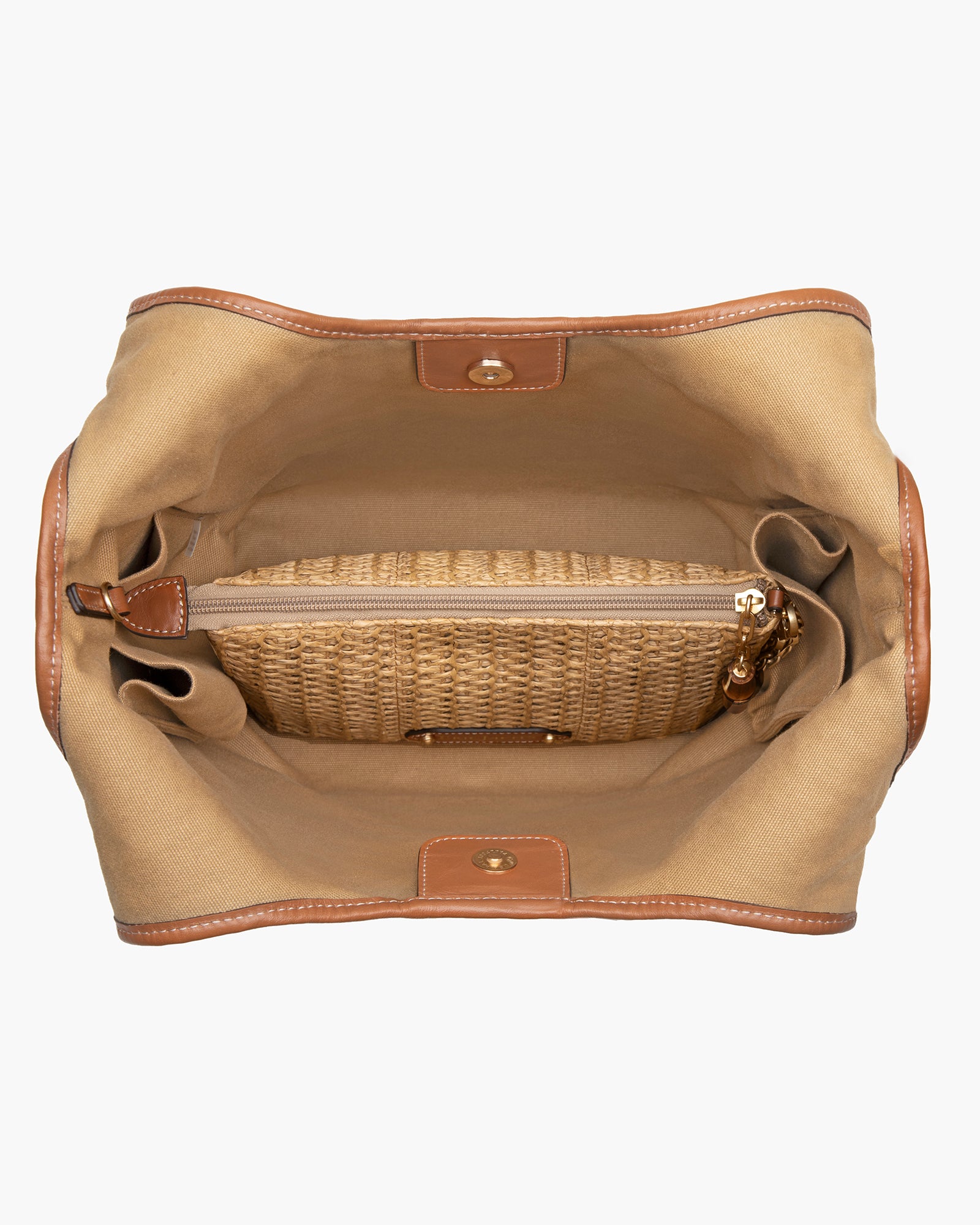 Mykonos Bag I Crochet Raffia Hobo with Storage | Eric Javits