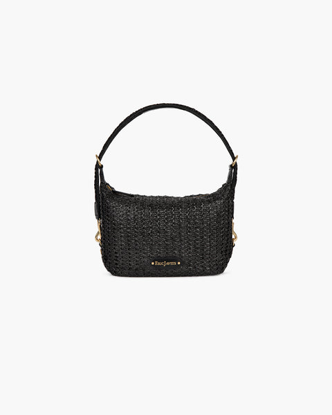 Jessica Straw Leather Hobo｜Mid-Size Handbag | Eric Javits