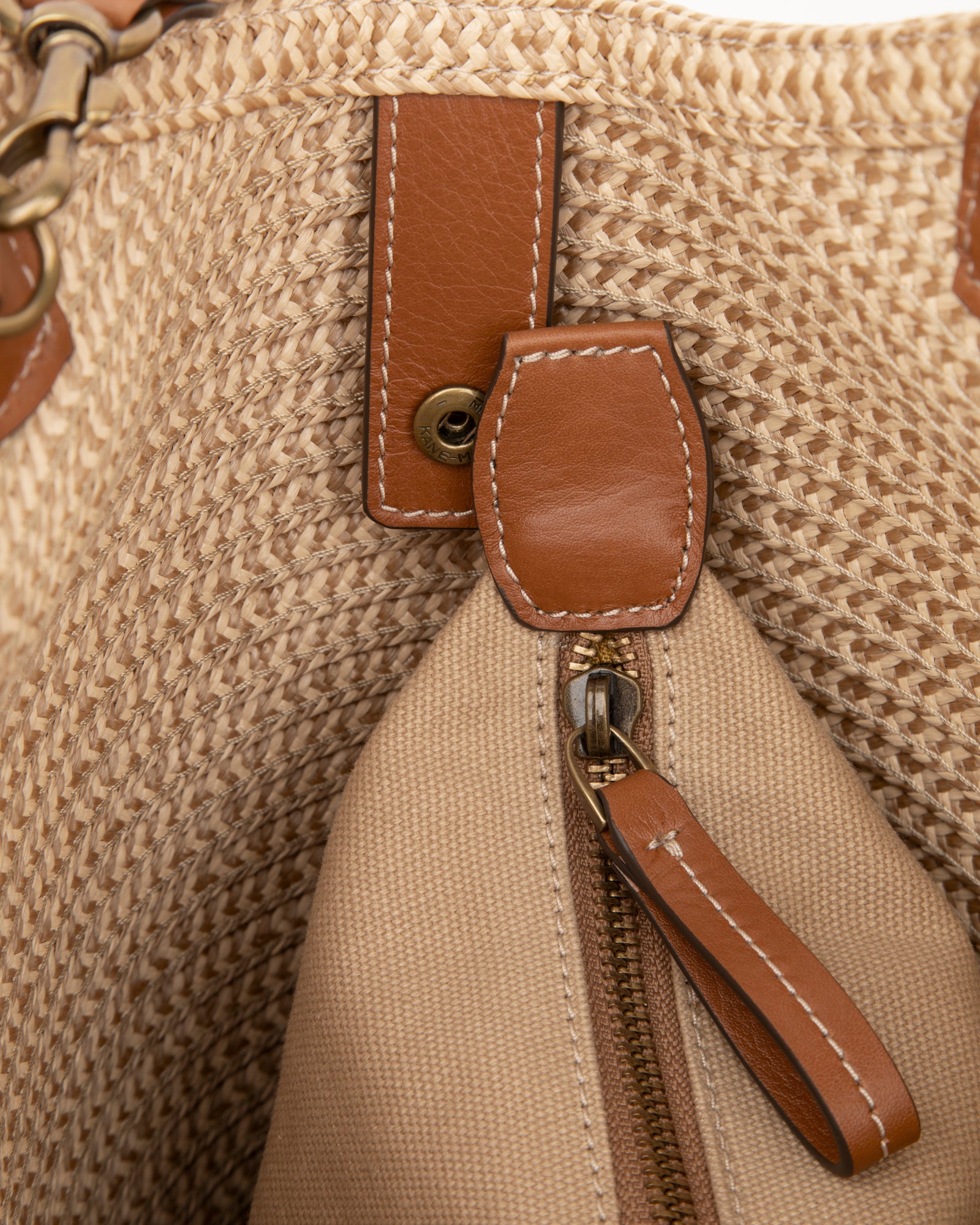 Trek Tote I Straw Tote Bag with Snap-Out | Eric Javits
