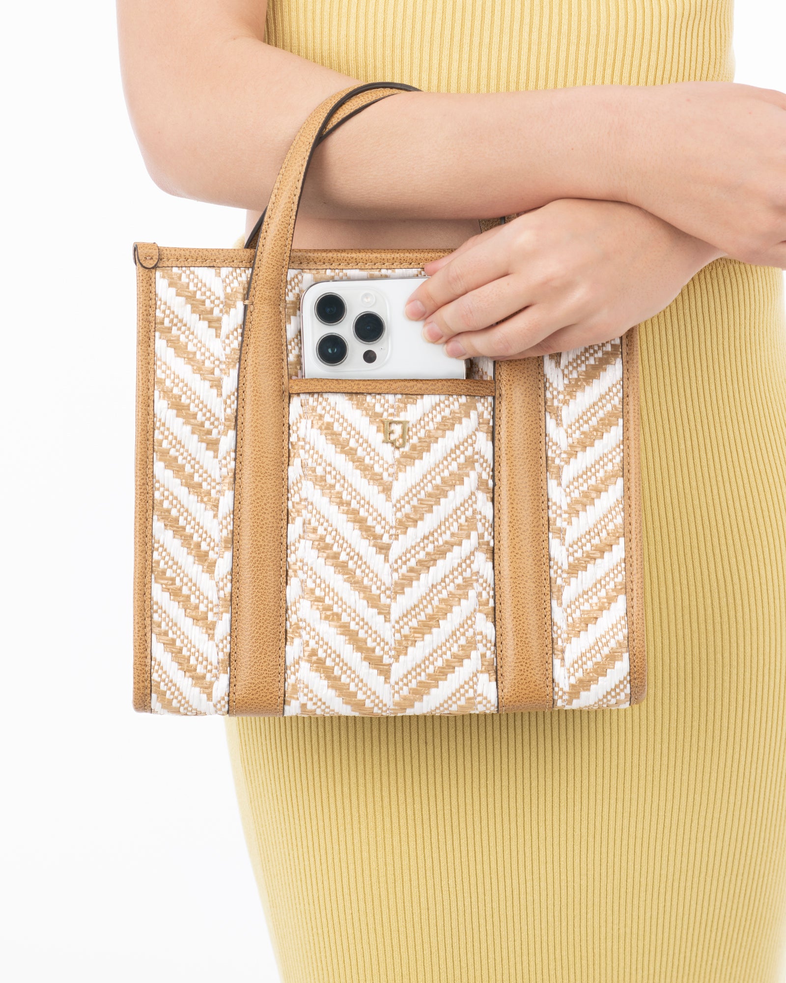 Toto Raffia White Mix Eric Javits