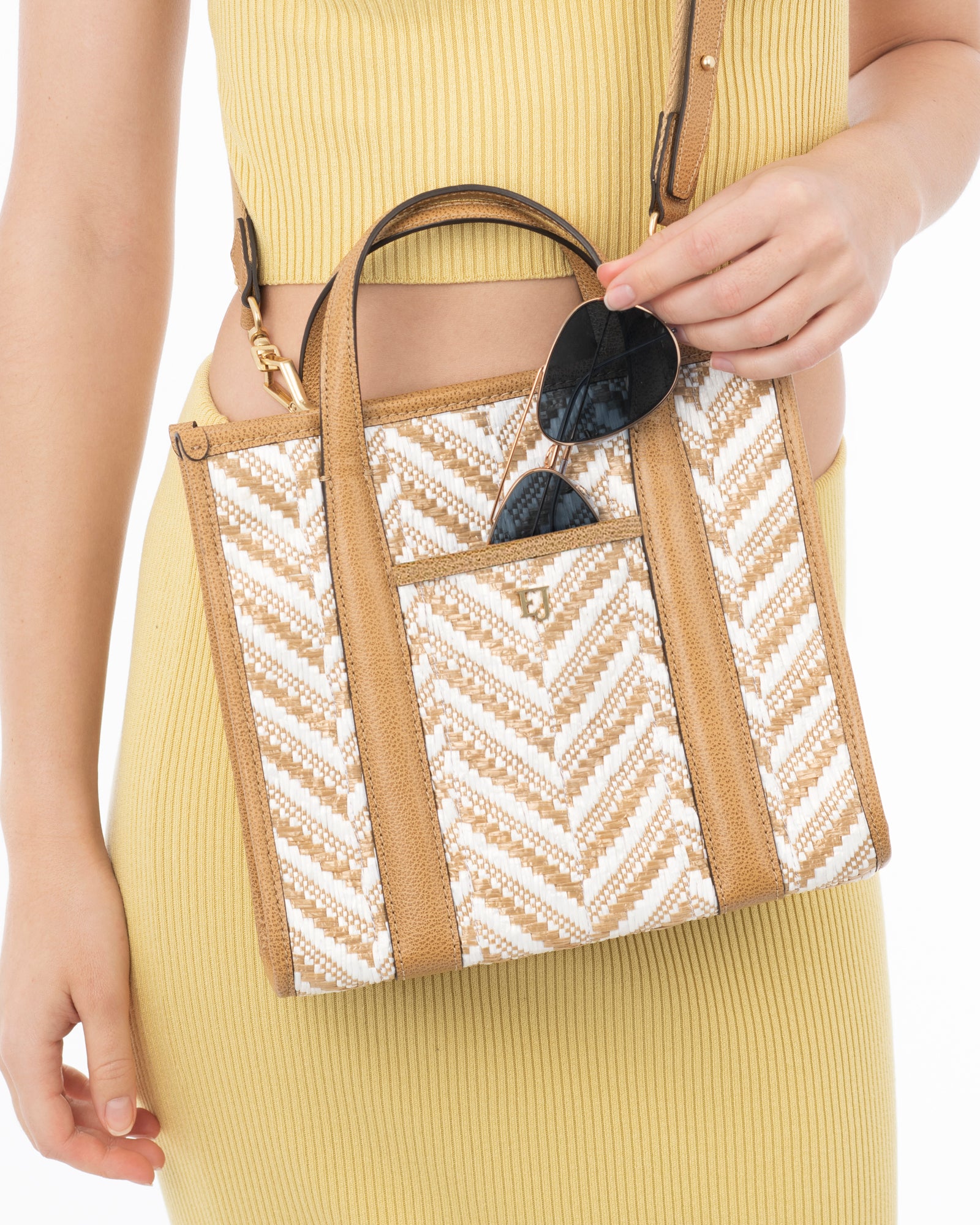 Toto Raffia White Mix Eric Javits