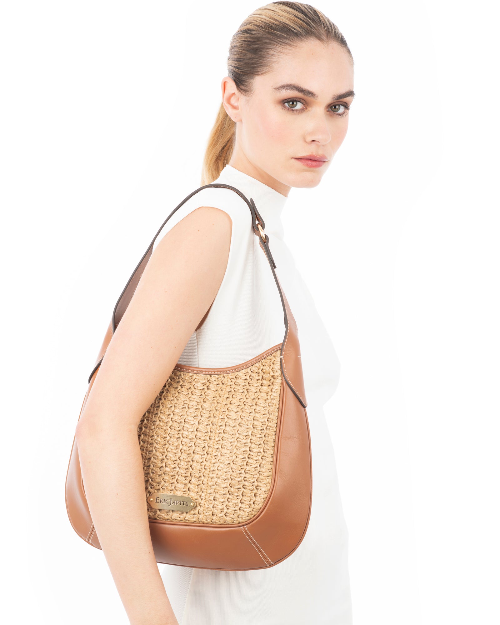 Island Bag I Lightweight Crochet Raffia Hobo | Eric Javits