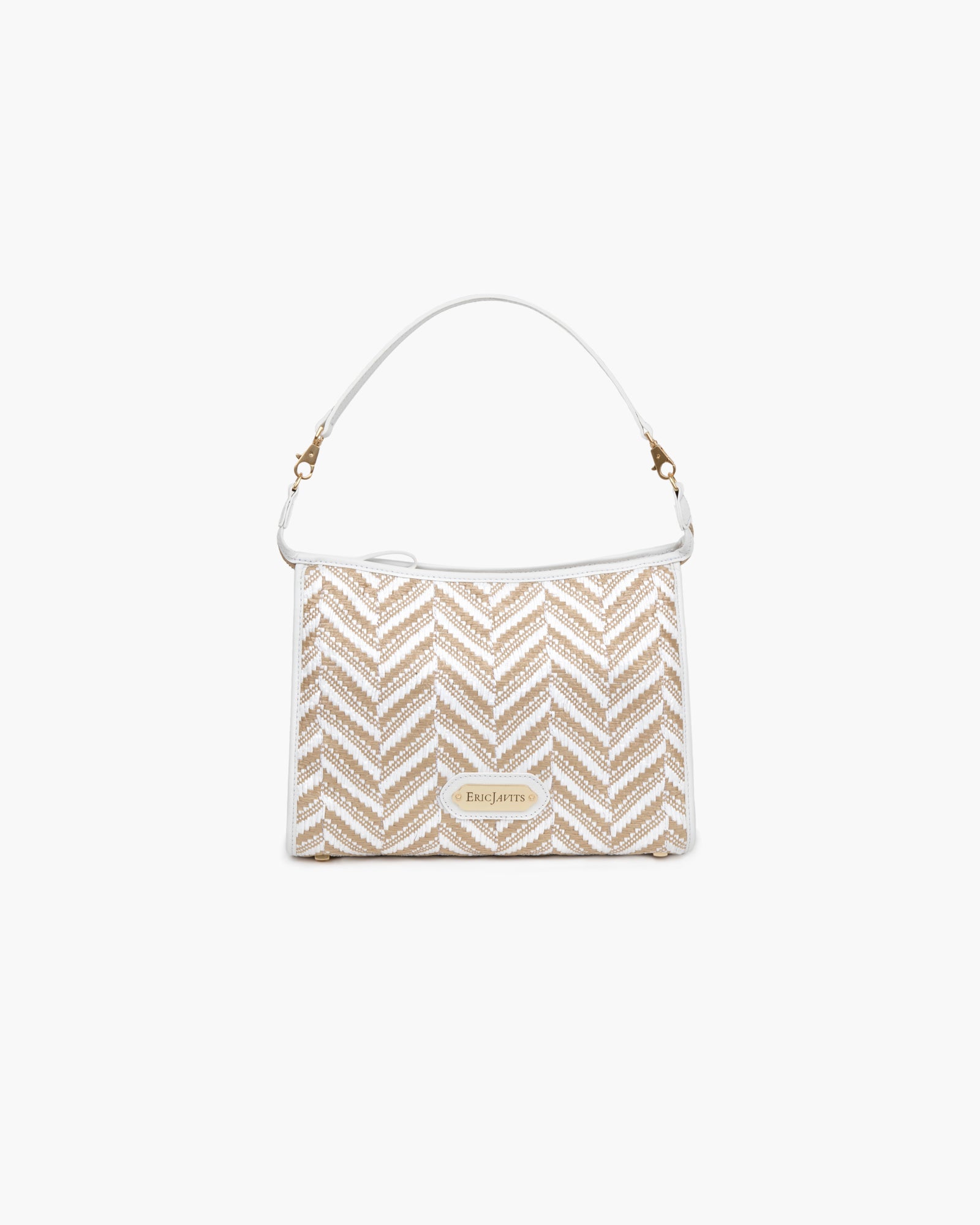Zip Pouch I Raffia & Leather Travel | Eric Javits