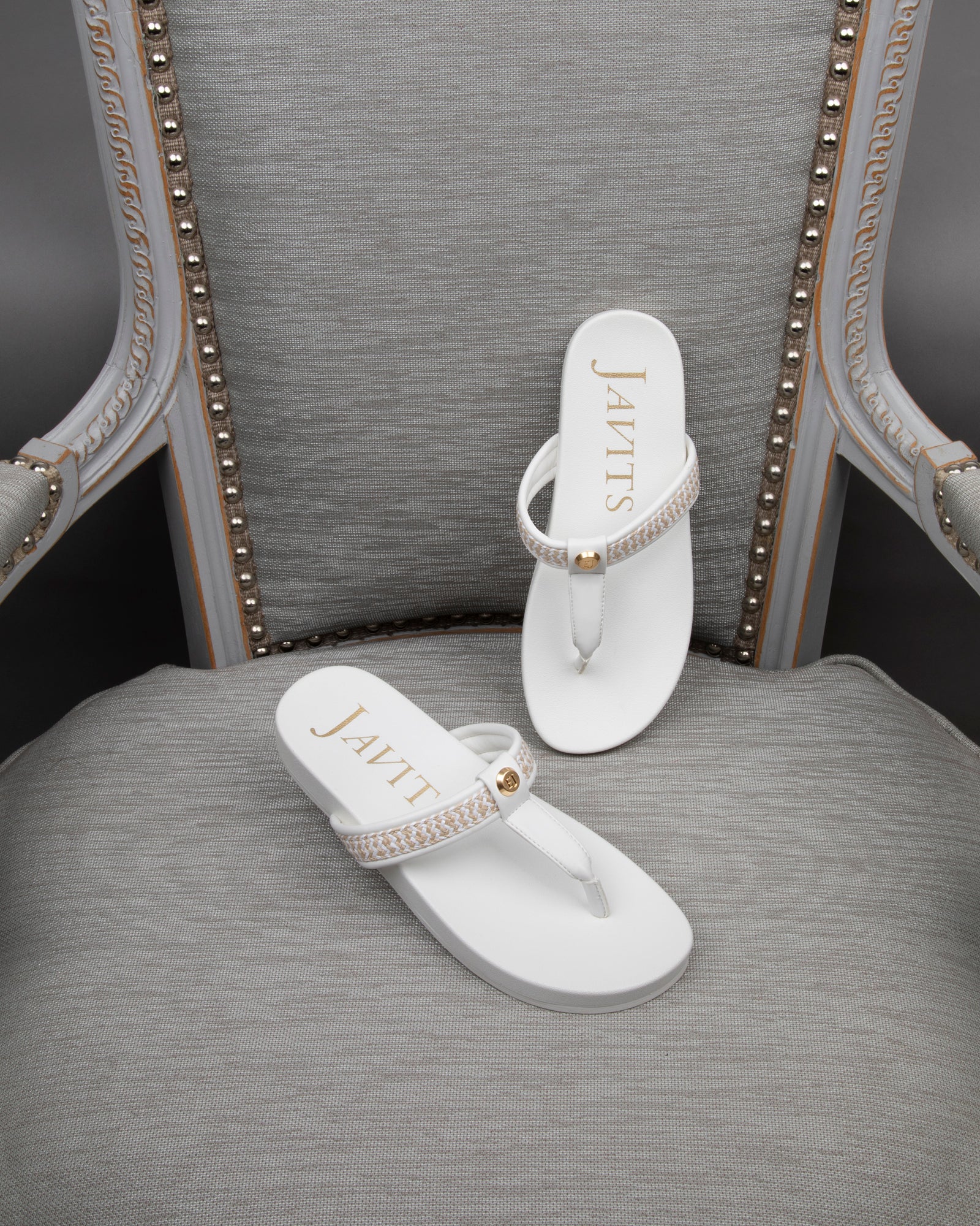 Squishee Flip Flop White Eric Javits