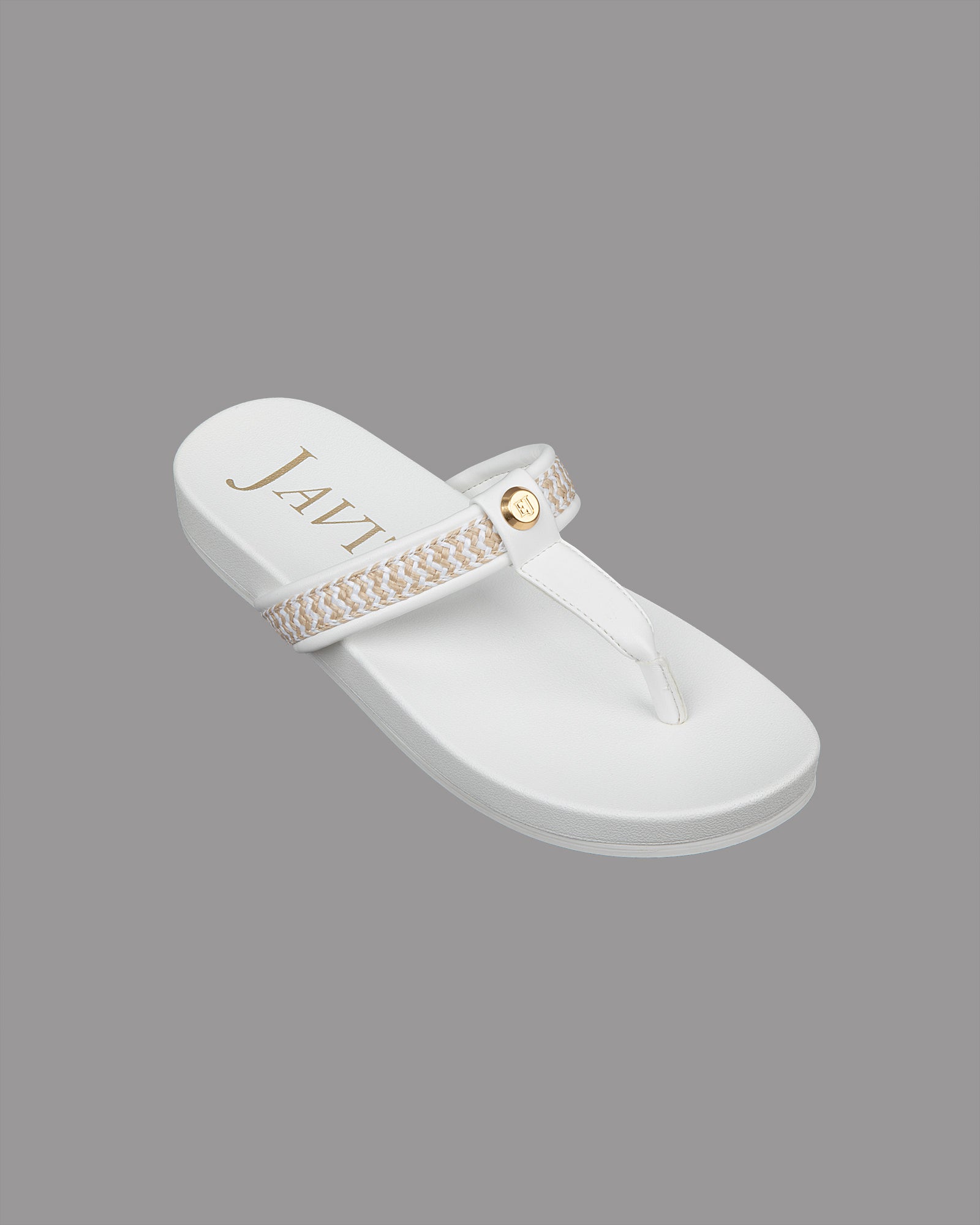 Squishee Flip Flop White Eric Javits