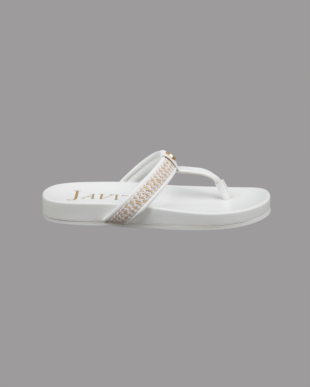 Squishee Flip Flop White Eric Javits