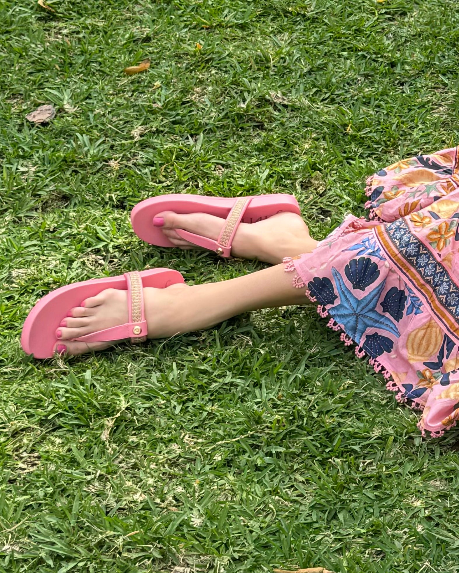 Squishee Flip Flop Peanut/Pink Eric Javits