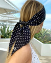 Twilly Scarf Black Dot Eric Javits
