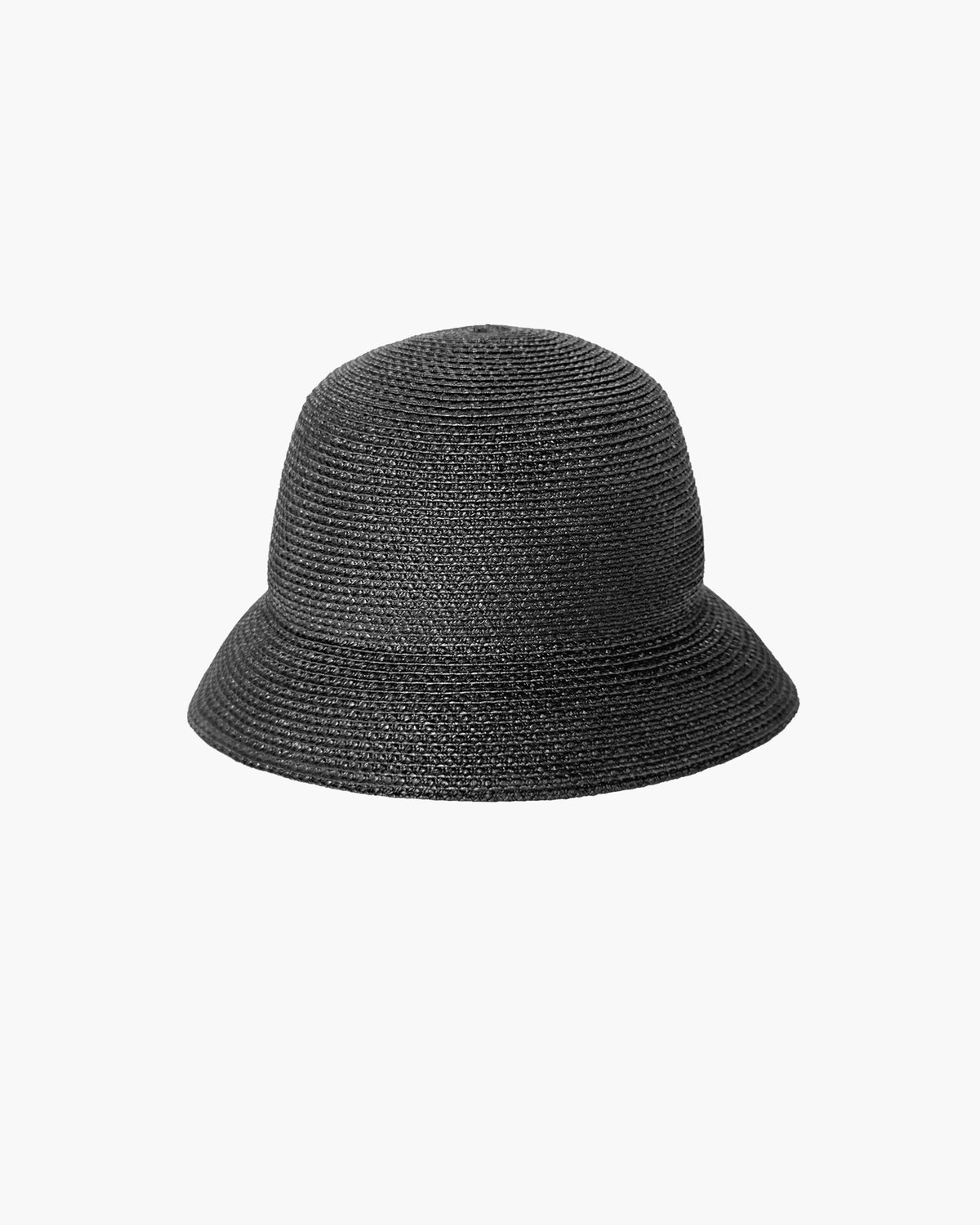 Vintage Eric Javits VELOUR SQUISHEE Hat in Soft Black Regular Adult Size Eric Javits Straw Hat w Grosgrains Black Ribbon Trim & Bow  main image 3