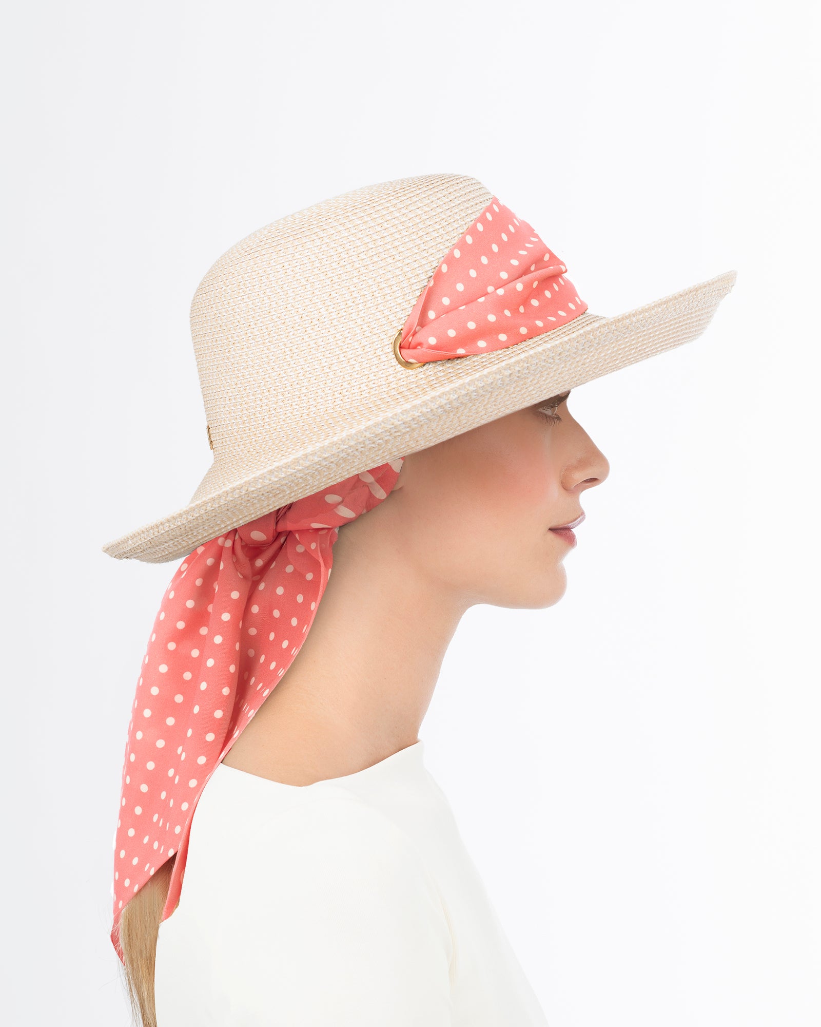 Twillybilly Cream/Pink Dot Eric Javits