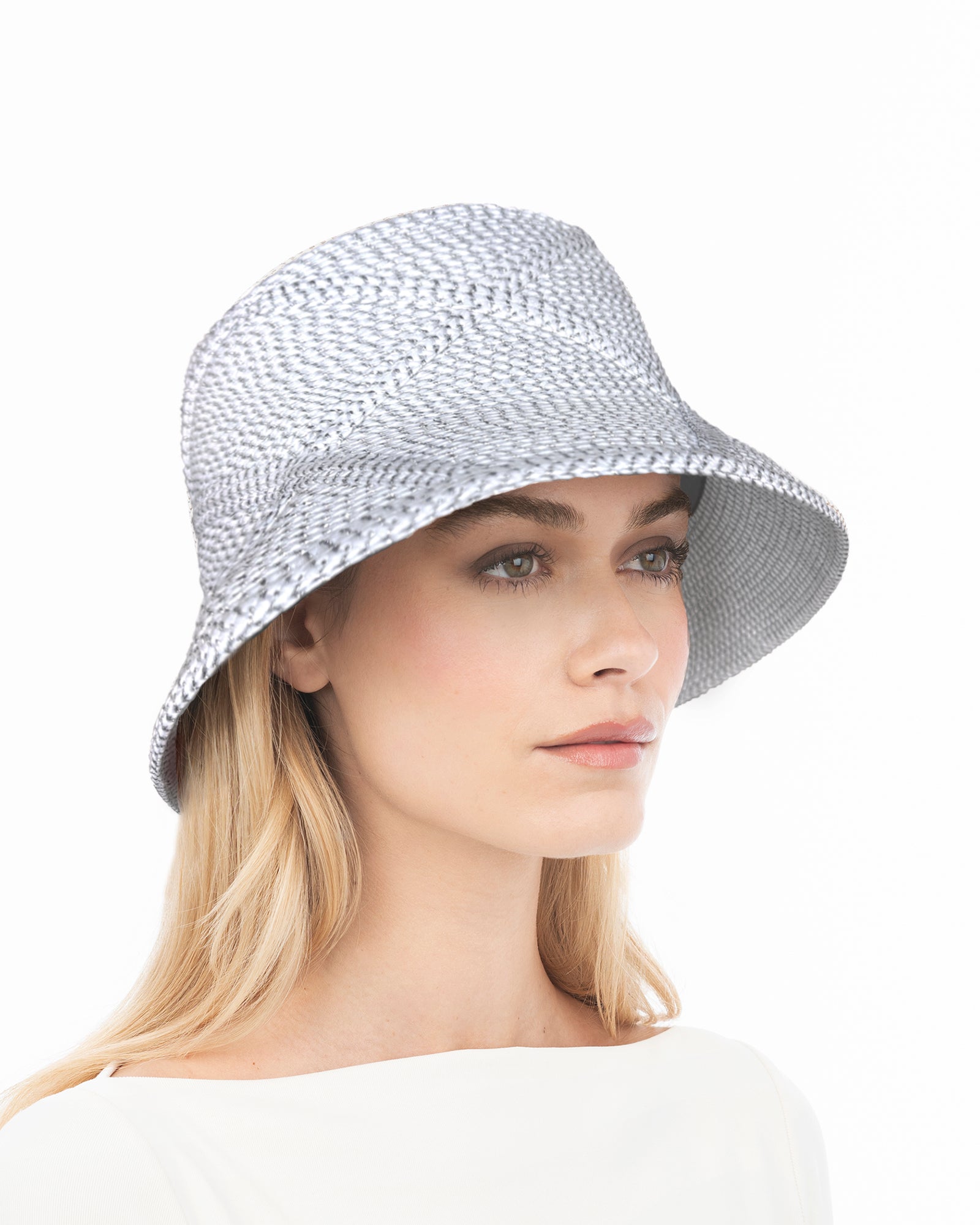 Latticia Ice/Metallic Silver Eric Javits