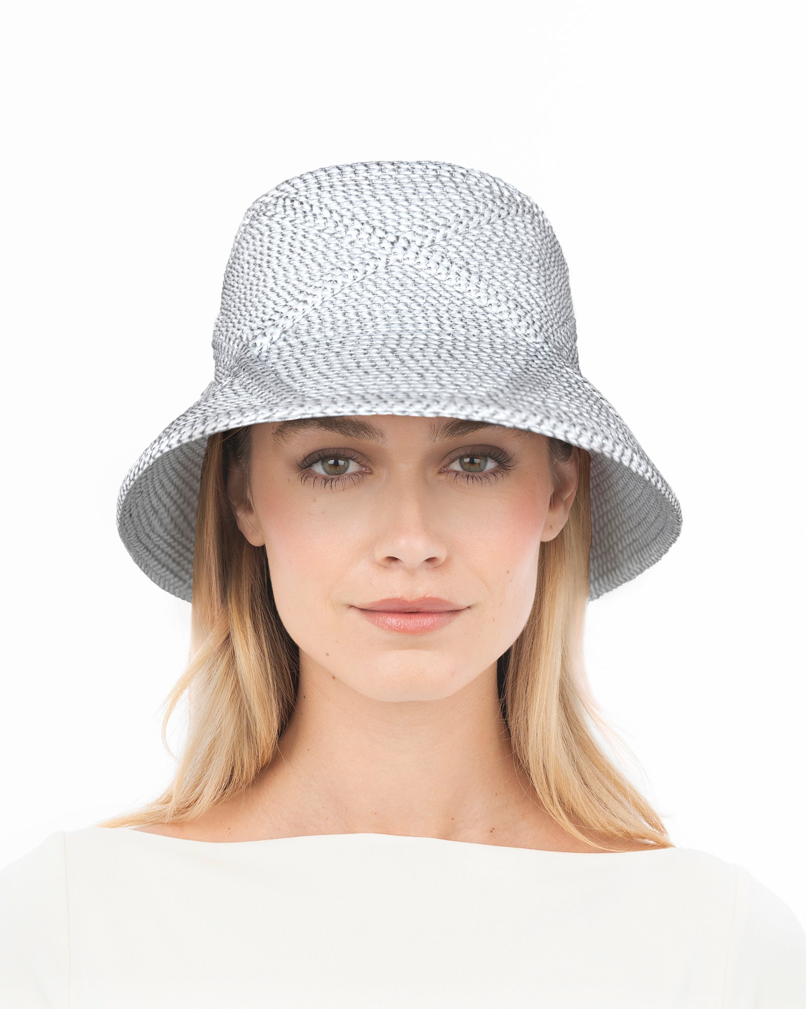 Latticia Ice/Metallic Silver Eric Javits