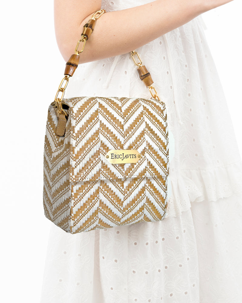 Portofino White Mix Eric Javits bag