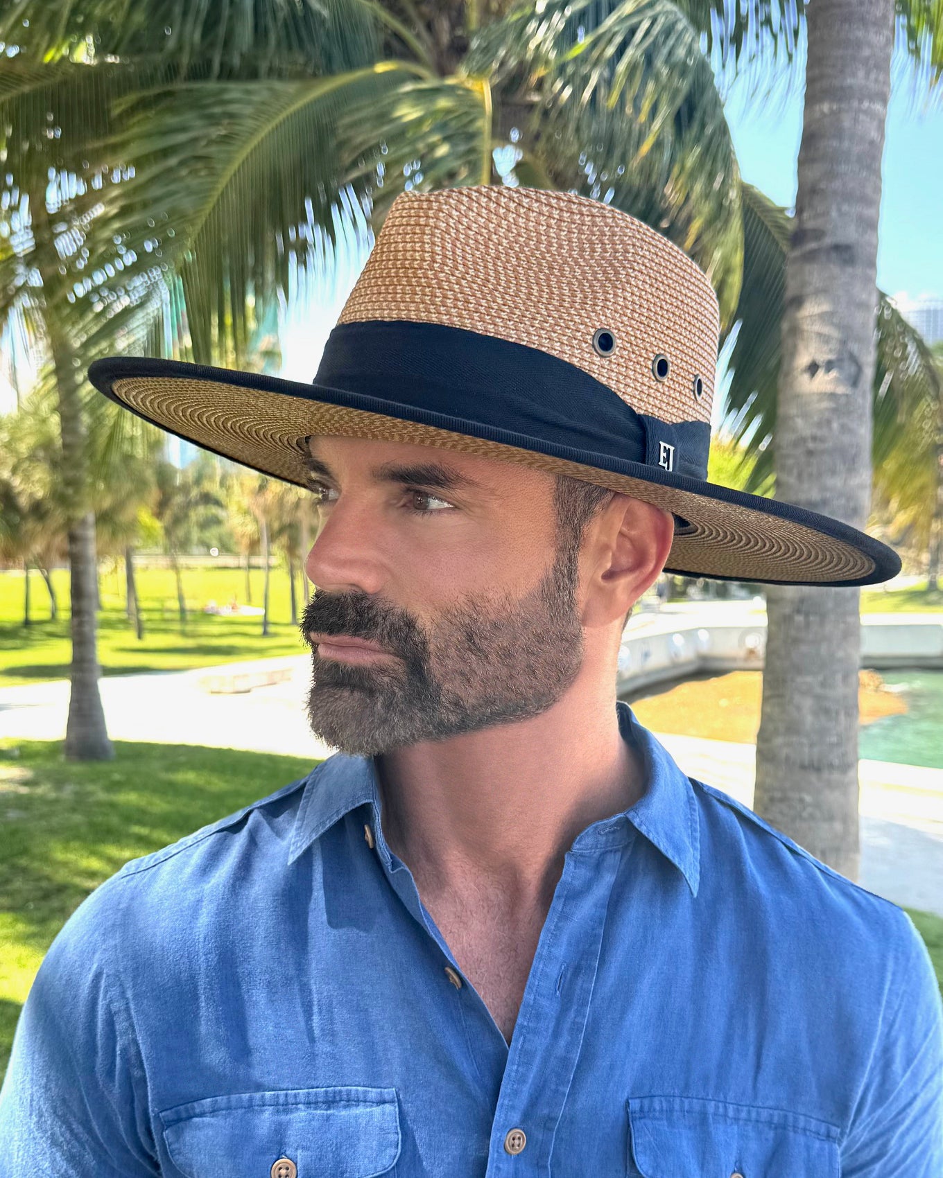 Rock I Packable Men's Fedora with Wide | Eric Javits