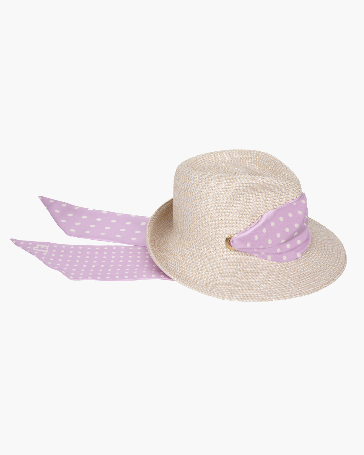Twilly Classic Cream/Orchid Dot Eric Javits