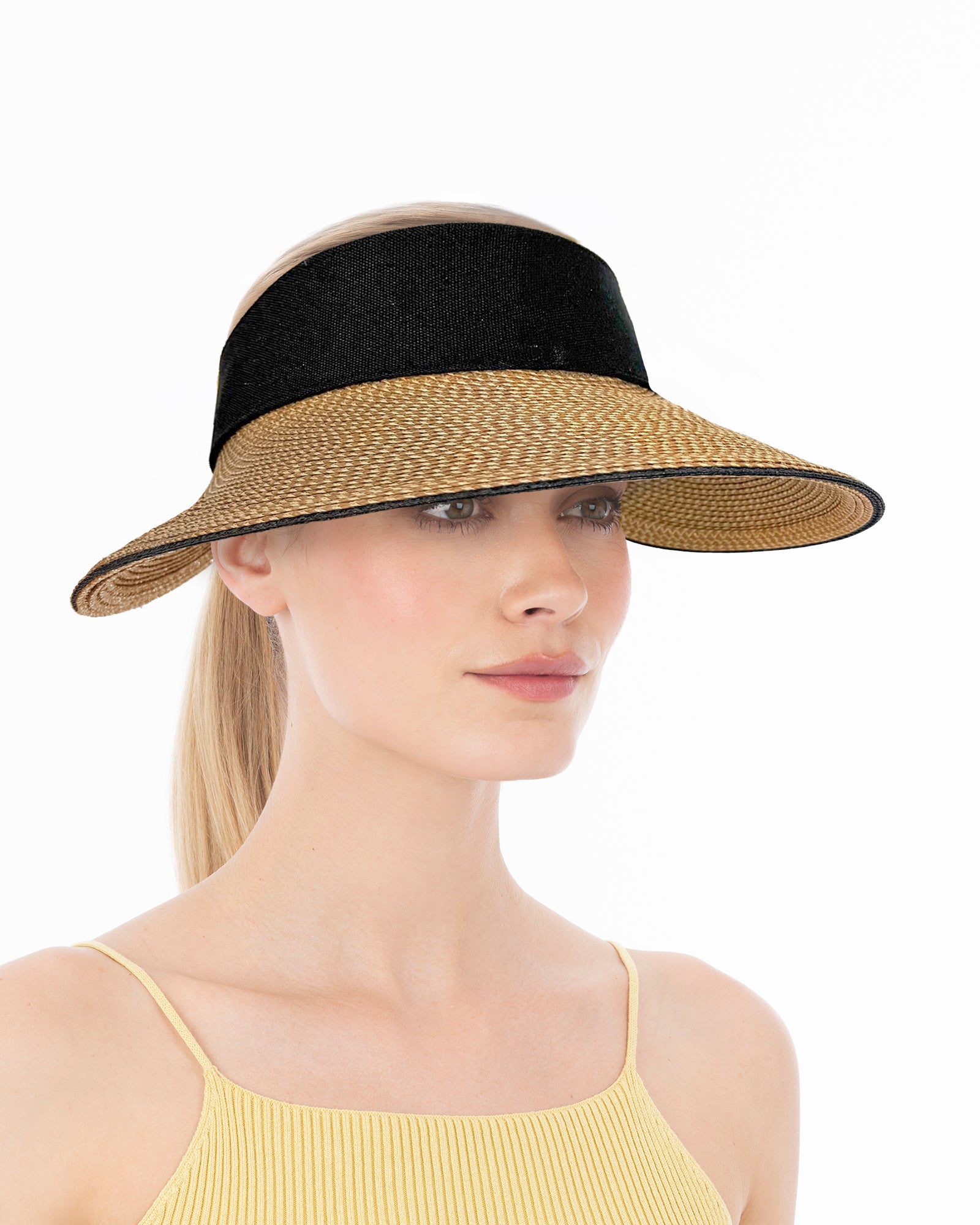 Paradise Visor Natural/Black Eric Javits