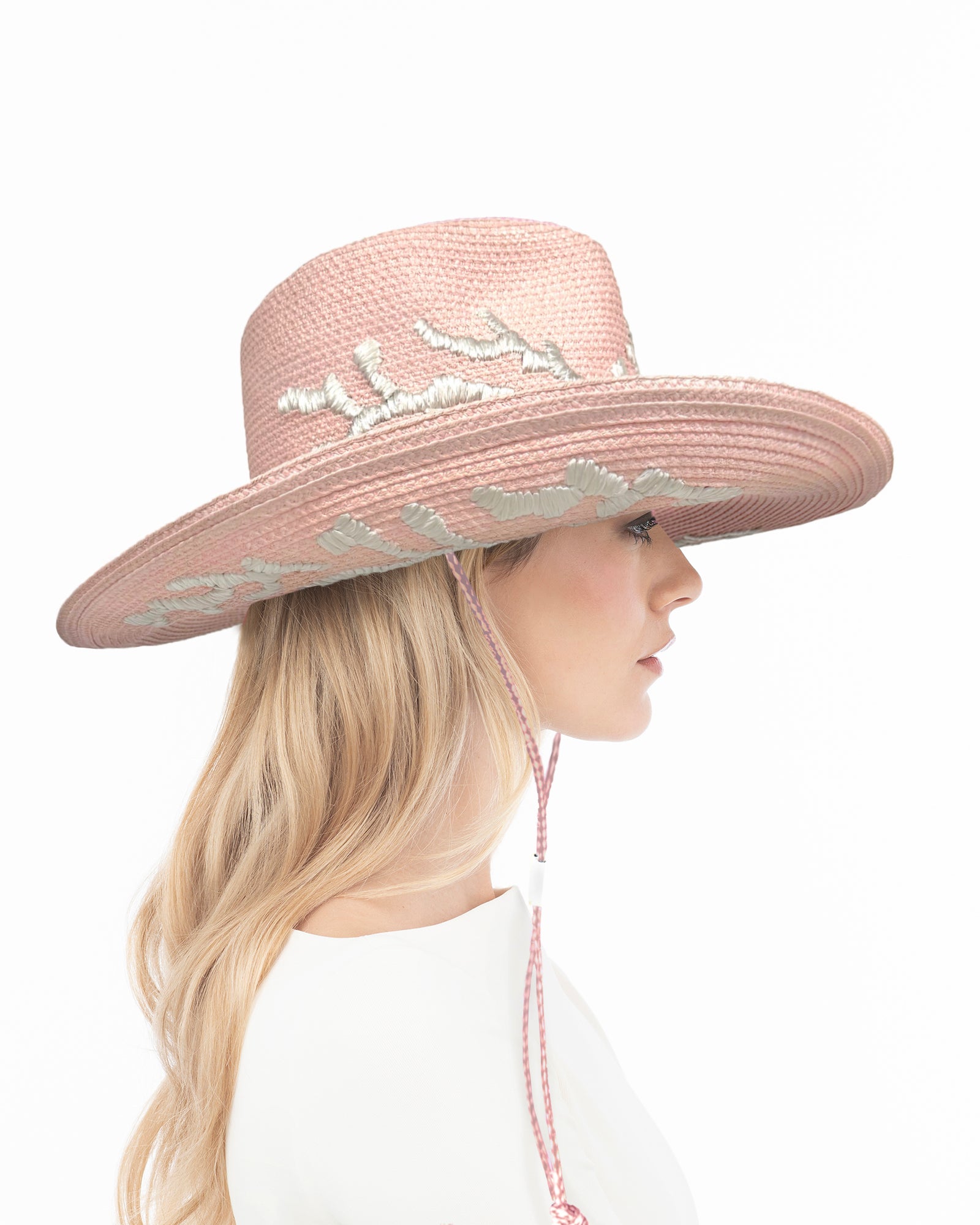 Coral Corral Baby Pink/White Eric Javits