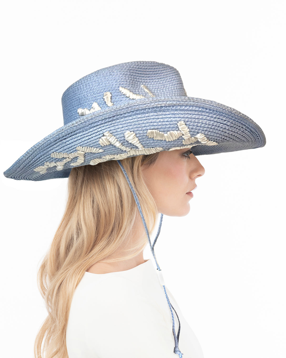 Coral Corral Sky Blue/White Eric Javits