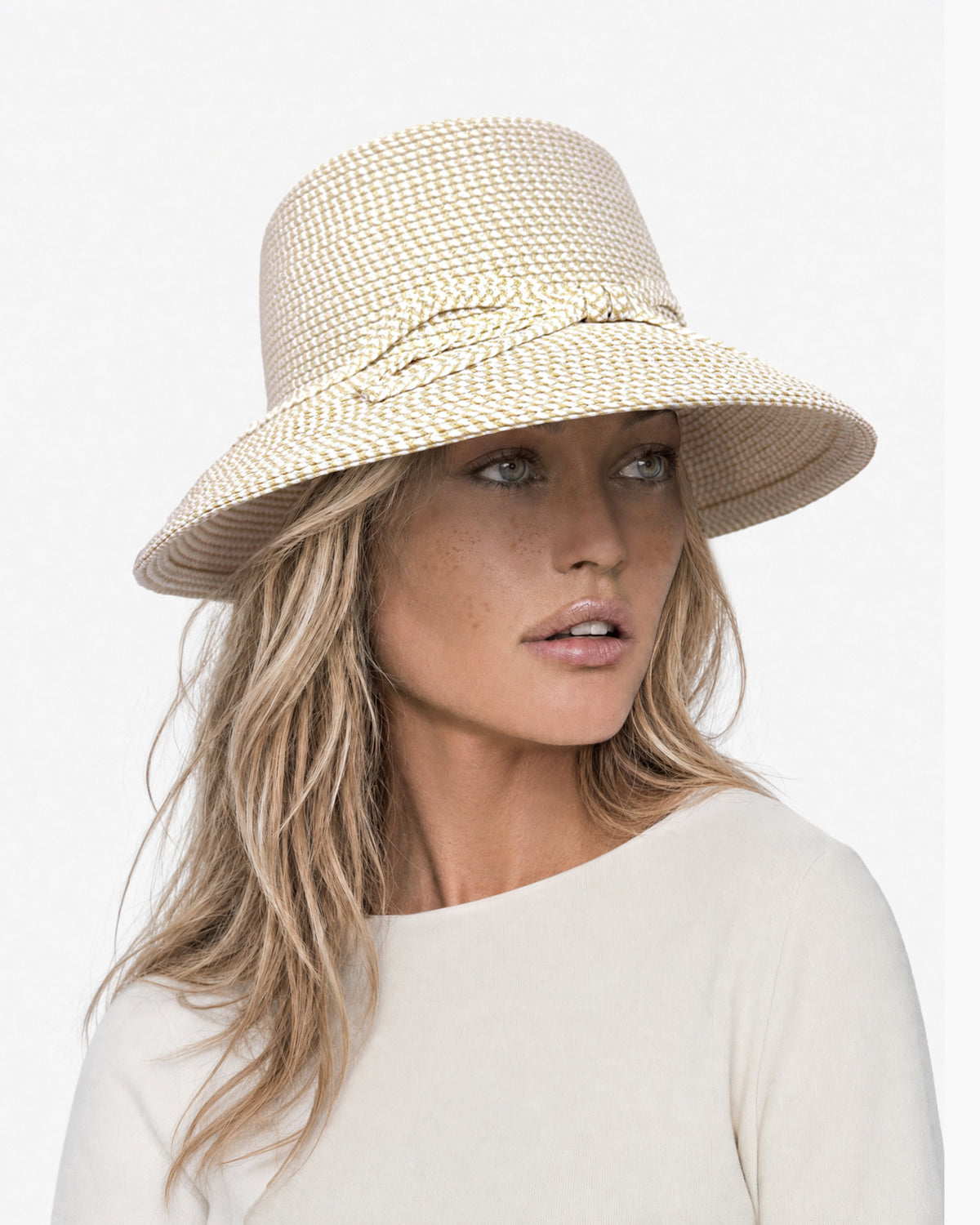Bow Cloche White Mix Eric Javits