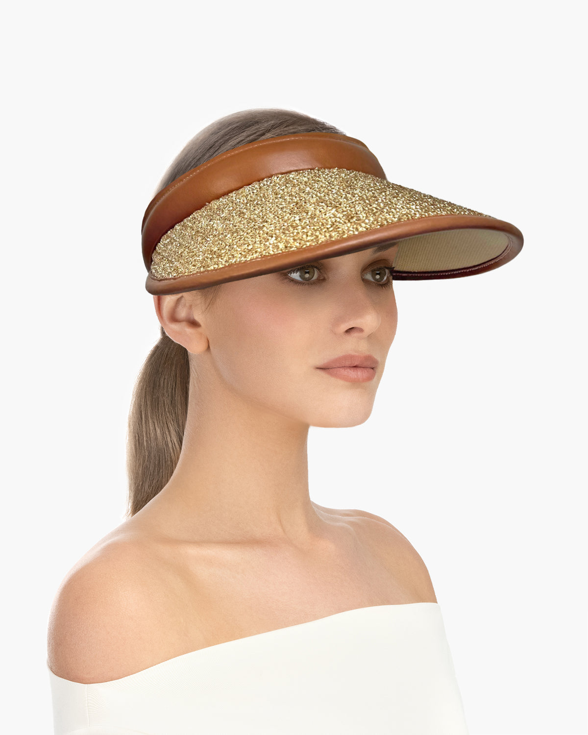 Derby Visor Gold Eric Javits