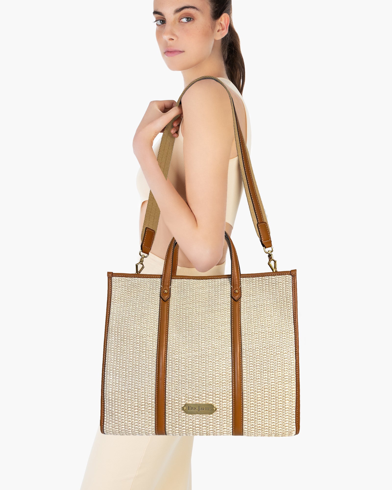 Brickell Tote Sand Eric Javits